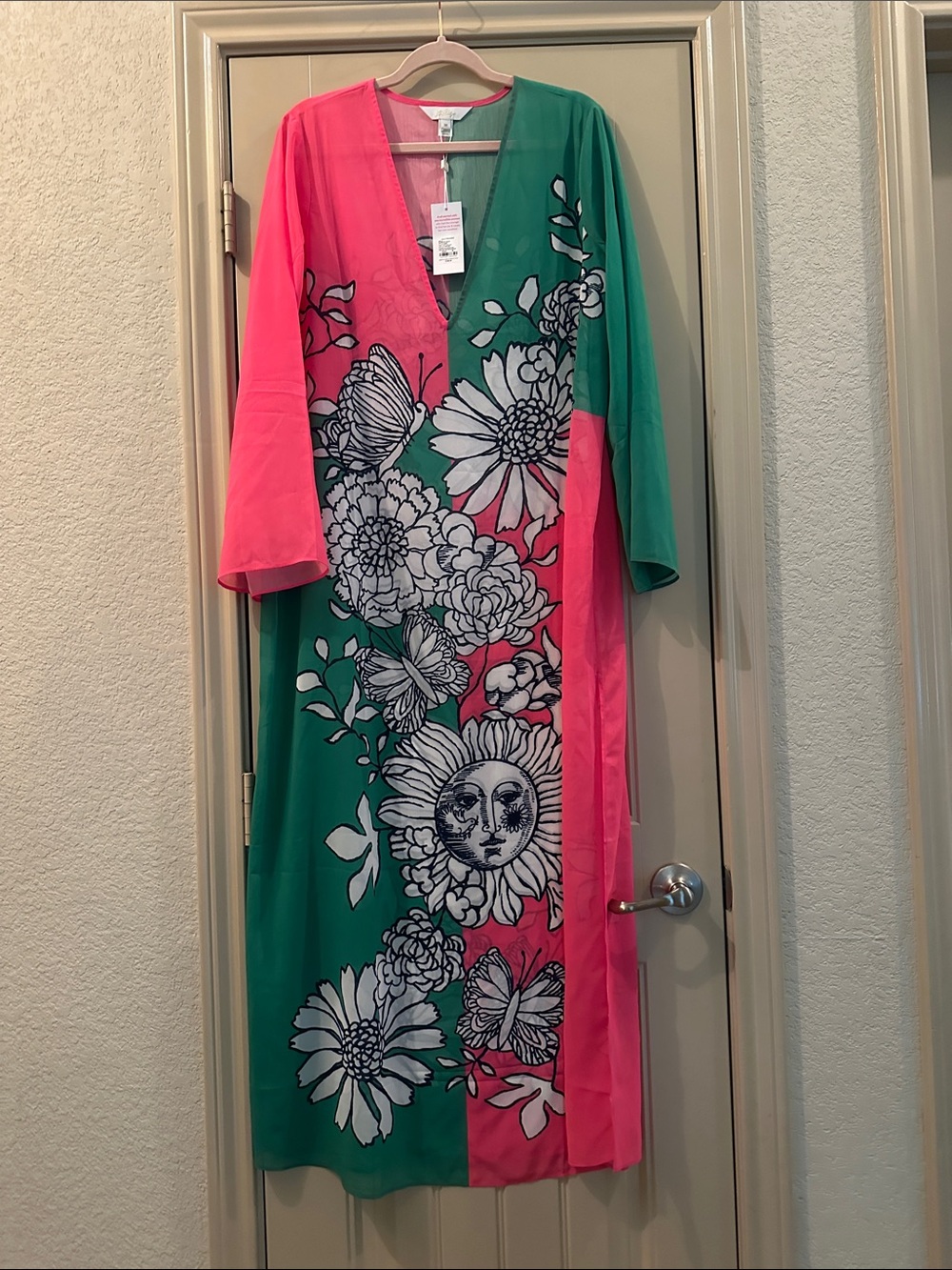 Lilly Putlizer Perry Long Sleeve Maxi Cover-Up - Picture 2 of 7